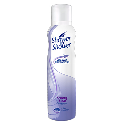 Shower to shower deodorant Spring Rain Spray